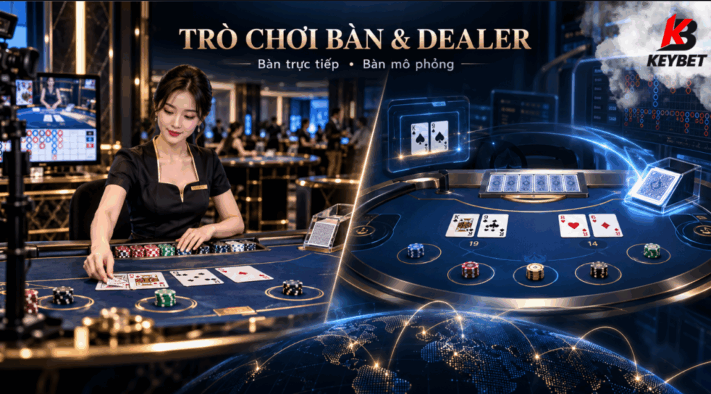 phân biệt casino và games 3in1bet, trò chơi bàn 3IN1BET, dealer 3IN1BET