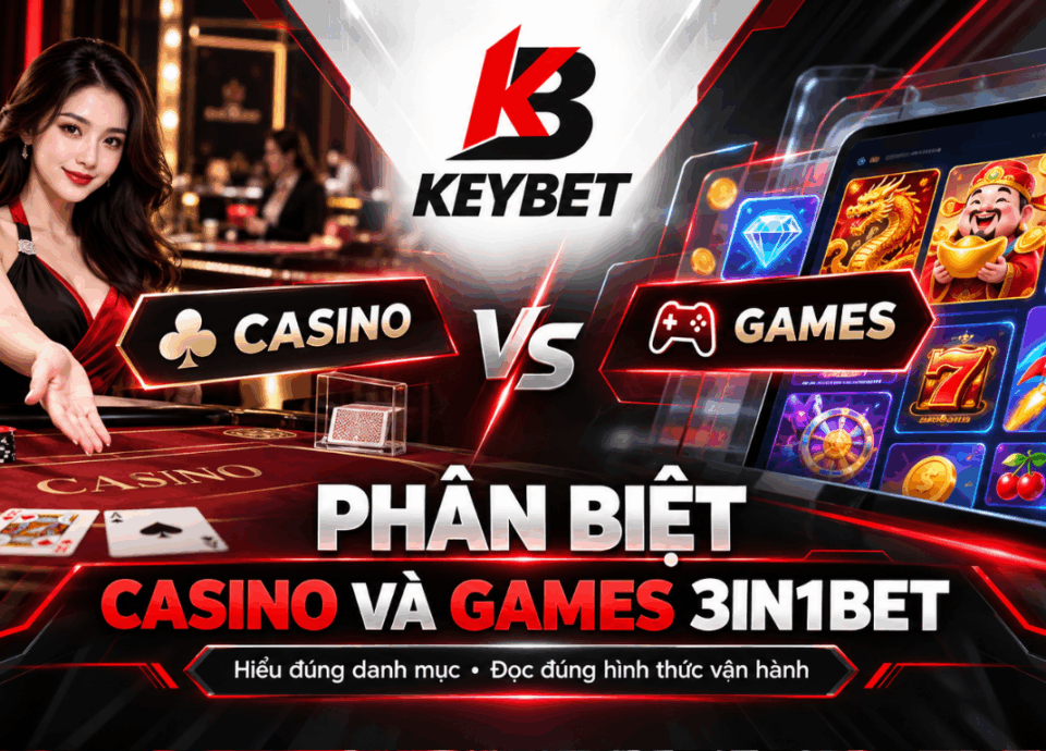 phân biệt casino và games 3in1bet, trò chơi bàn 3IN1BET, dealer 3IN1BET