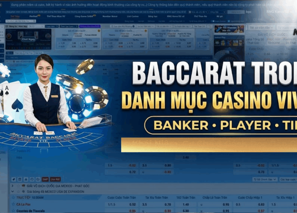 baccarat trong danh mục casino viva88, cửa Banker VIVA88, Player VIVA88